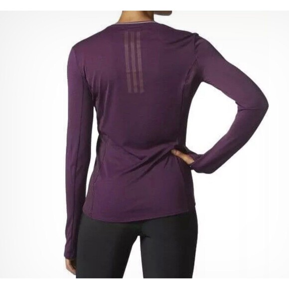 Adidas Running Supernova Long Sleeve Tee Purple Size XL - Picture 3 of 7